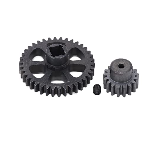 Oumefar Motor Getriebe 1/18 RC Auto RC Motor Ritzel RC Zubehör Metall Untersetzung Motor Getriebe Upgrade Ersatzteile für Wltoys A949 A959 K929 von Oumefar