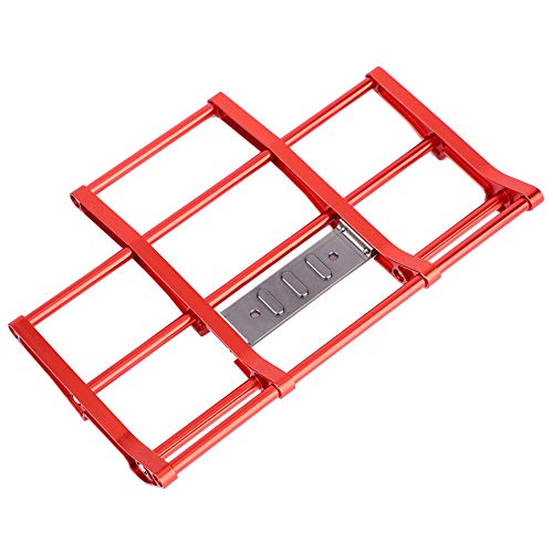 Oumefar RC-Car-Stoßstange, Metall-RC-Car-Frontstoßstange, Langlebige Metall-Frontstoßstange für King Hauler, Hohe Simulation, Einfach zu Montieren (N10210R rot) von Oumefar