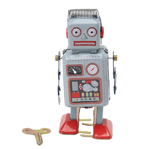 Oumefar Vintage Aufzieh-Blechspielzeug, Roboter, Uhrwerk, Laufspielzeug für Interaktive Unterhaltung, für Foto-Requisite, Dekoration, Geschenk, Überraschung, Geburtstag Oumefar Vintage Aufzieh-Blechspielzeug, Roboter, Uhrwerk, Laufspielzeug für Interaktive Unterhaltung, für Foto-Requisite, Dekoration, Geschenk, Überraschung, Geburtstag von Oumefar