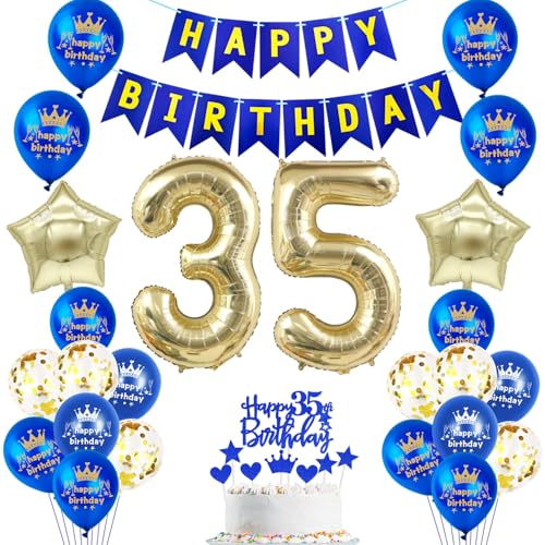 Blau Geburtstagsdeko 35. Geburtstag, 35. Geburtstag Dekorationen Mann, Deko Blau 35. Geburtstag, Mann 35. Geburtstagsdeko ,35 Jahr Geburtstagdeko Manner, Luftballon 35. Geburtstag Deko Blau Geburtstagsdeko 35. Geburtstag, 35. Geburtstag Dekorationen Mann, Deko Blau 35. Geburtstag, Mann 35. Geburtstagsdeko ,35 Jahr Geburtstagdeko Manner, Luftballon 35. Geburtstag Deko von Oumezon