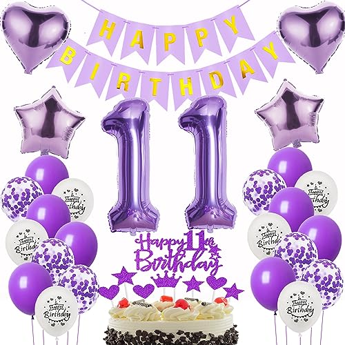 Oumezon Deko 11. Geburtstag mädchen Lila,Geburtstagsdeko 11 jahre mädchen lila Luftballons 11 Geburtstag dekoration lila,Folienballon 11. Geburtstag deko mädchen,lila Tortendeko 11 Geburtstag Mädchen Oumezon Deko 11. Geburtstag mädchen Lila,Geburtstagsdeko 11 jahre mädchen lila Luftballons 11 Geburtstag dekoration lila,Folienballon 11. Geburtstag deko mädchen,lila Tortendeko 11 Geburtstag Mädchen von Oumezon