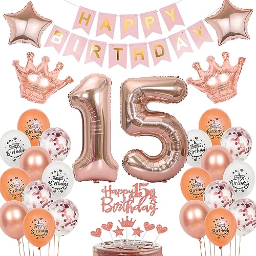 Deko 15. Geburtstag Mädchen Tortendeko 15 Geburtstag Mädchen Deko luftballon 15. Geburtstag deko Mädchen Rosegold geburtstagsdeko 15 jahre dekoration Mädchen ballon 15. geburtstag mädchen rosegold Deko 15. Geburtstag Mädchen Tortendeko 15 Geburtstag Mädchen Deko luftballon 15. Geburtstag deko Mädchen Rosegold geburtstagsdeko 15 jahre dekoration Mädchen ballon 15. geburtstag mädchen rosegold von Oumezon