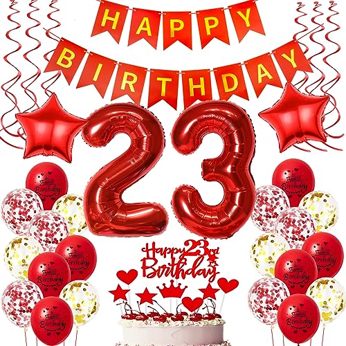 Deko 23. Geburtstag frauen Rot ,Geburtstagsdeko 23 jahre frauen Luftballons 23 Geburtstag dekoration Rot,Folienballon 23 Geburtstag deko frauen Rot Tortendeko 23 Geburtstag frau deko rot Deko 23. Geburtstag frauen Rot ,Geburtstagsdeko 23 jahre frauen Luftballons 23 Geburtstag dekoration Rot,Folienballon 23 Geburtstag deko frauen Rot Tortendeko 23 Geburtstag frau deko rot von Oumezon