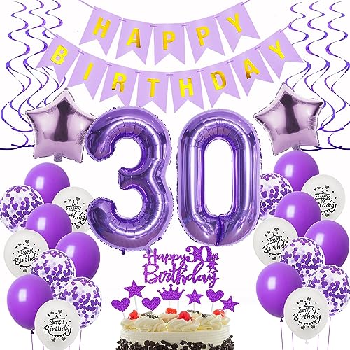 Deko 30. Geburtstag frauen Lila,Geburtstagsdeko 30 jahre frauen Luftballons 30 Geburtstag dekoration lila,Folienballon 30 Geburtstag deko frauen Violett Tortendeko 30 Geburtstag frau deko Deko 30. Geburtstag frauen Lila,Geburtstagsdeko 30 jahre frauen Luftballons 30 Geburtstag dekoration lila,Folienballon 30 Geburtstag deko frauen Violett Tortendeko 30 Geburtstag frau deko von Oumezon