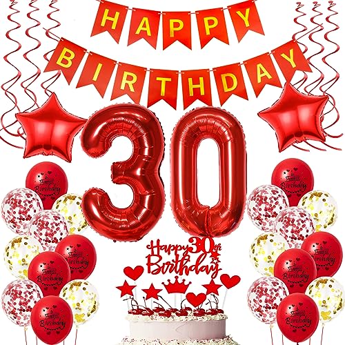 Deko 30. Geburtstag frauen Rot,Geburtstagsdeko 30 jahre frauen Luftballons 30 Geburtstag dekoration Rot,Folienballon 30 Geburtstag deko frauen Rot Tortendeko 30 Geburtstag frau deko rot Deko 30. Geburtstag frauen Rot,Geburtstagsdeko 30 jahre frauen Luftballons 30 Geburtstag dekoration Rot,Folienballon 30 Geburtstag deko frauen Rot Tortendeko 30 Geburtstag frau deko rot von Oumezon