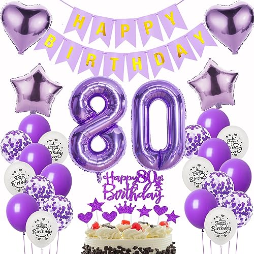 Deko 80. Geburtstag frauen Lila ,Geburtstagsdeko 80 jahre frauen lila Luftballons 80 Geburtstag dekoration lila,Folienballon 80. Geburtstag deko frau ,lila Tortendeko 80 Geburtstag frau deko Deko 80. Geburtstag frauen Lila ,Geburtstagsdeko 80 jahre frauen lila Luftballons 80 Geburtstag dekoration lila,Folienballon 80. Geburtstag deko frau ,lila Tortendeko 80 Geburtstag frau deko von Oumezon
