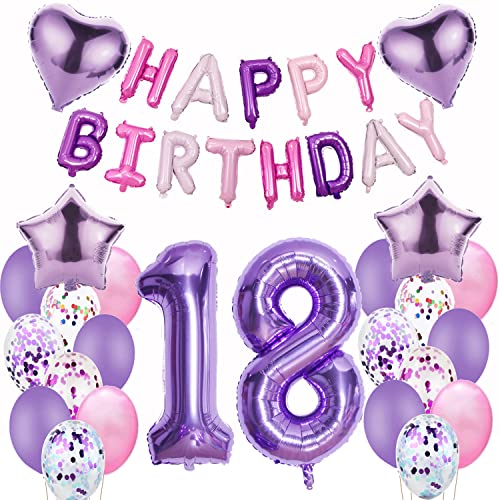 Luftballons 18. Geburtstag deko mädchen Lila Folienballon 18 jahre Geburtstag dekoration mädchen Happy Birthday 18 Geburtstag deko mädchen lila ballon 18 Geburtstagsdeko 18 Geburtstag mädchen Luftballons 18. Geburtstag deko mädchen Lila Folienballon 18 jahre Geburtstag dekoration mädchen Happy Birthday 18 Geburtstag deko mädchen lila ballon 18 Geburtstagsdeko 18 Geburtstag mädchen von Oumezon