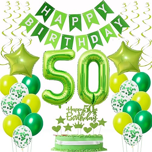 Luftballons 50 Geburtstag Mann deko Grün, Geburtstagsdeko 50 Jahre Mann Dekoration, Ballon 50. Geburtstag Frauen Mann Grün, Deko 50. Geburtstag Luftballons,Tortendeko 50. Geburtstag Männer Frau Luftballons 50 Geburtstag Mann deko Grün, Geburtstagsdeko 50 Jahre Mann Dekoration, Ballon 50. Geburtstag Frauen Mann Grün, Deko 50. Geburtstag Luftballons,Tortendeko 50. Geburtstag Männer Frau von Oumezon