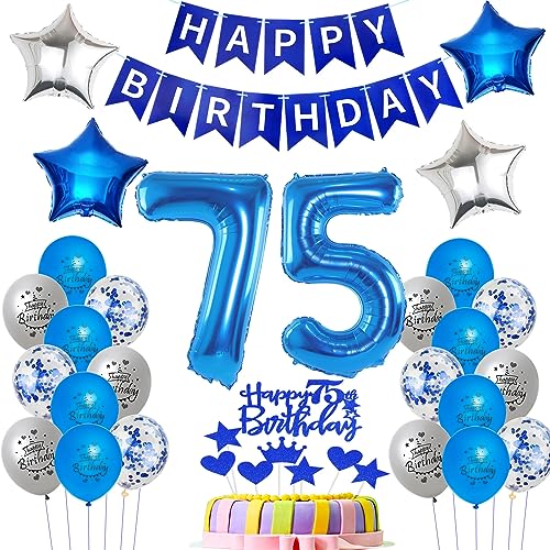 Luftballons 75 Geburtstag Mann deko blau, Geburtstagsdeko 75 Jahre Mann Dekoration, Ballon 75. Geburtstag Männer blau, Deko 75. Geburtstag Luftballons,Tortendeko 75. Geburtstag Mann kuchen deko Luftballons 75 Geburtstag Mann deko blau, Geburtstagsdeko 75 Jahre Mann Dekoration, Ballon 75. Geburtstag Männer blau, Deko 75. Geburtstag Luftballons,Tortendeko 75. Geburtstag Mann kuchen deko von Oumezon