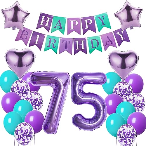 Luftballons 75. Geburtstag Frauen deko Lila Geburtstagsdeko 75 jahre Frauen Geburtstag dekoration 75 Happy Birthday deko 75. Geburtstag Frauen lila Folienballon 75 Geburtstag Frau ballon lila Luftballons 75. Geburtstag Frauen deko Lila Geburtstagsdeko 75 jahre Frauen Geburtstag dekoration 75 Happy Birthday deko 75. Geburtstag Frauen lila Folienballon 75 Geburtstag Frau ballon lila von Oumezon