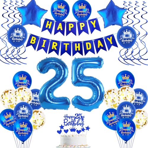 Mann 25. Geburtstagsdeko Ballon, 25. Geburtstag Dekorationen Mann Blau, Deko Blau 25. Geburtstag Manner,25 Jahr Geburtstagdeko, Luftballon 25. Geburtstag Deko Mann 25. Geburtstagsdeko Ballon, 25. Geburtstag Dekorationen Mann Blau, Deko Blau 25. Geburtstag Manner,25 Jahr Geburtstagdeko, Luftballon 25. Geburtstag Deko von Oumezon
