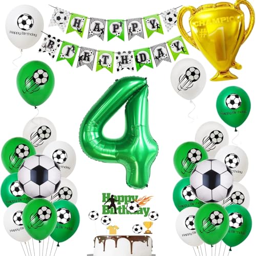 Oumezon Fussball Luftballon 4. Geburtstag Junge Grün Ballon 4 Geburtstag Junge Cake Topper Fußball Geburtstagsdeko 4 Jahr Kindergeburtstag Party Deko 4. Geburtstags Junge Fußball Kuchendeko Oumezon Fussball Luftballon 4. Geburtstag Junge Grün Ballon 4 Geburtstag Junge Cake Topper Fußball Geburtstagsdeko 4 Jahr Kindergeburtstag Party Deko 4. Geburtstags Junge Fußball Kuchendeko von Oumezon