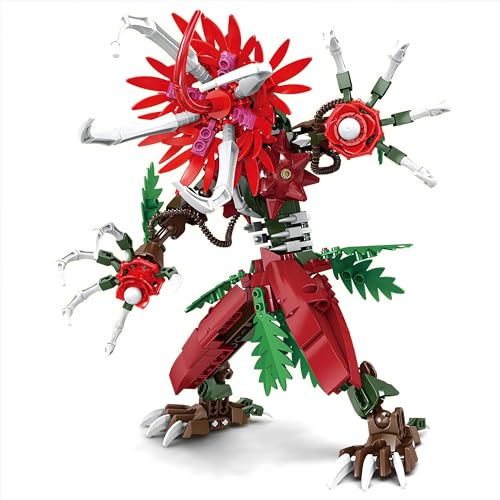 OundarM Blumen-Monster-Block-Set – Mandara, Standard-Stein-Spielset, Spielzeug für Teenager, Geburtstagsgeschenke, 8+ Jungen, Mädchen, Erwachsene, kompatibel mit Lgo – 266 Teile von OundarM