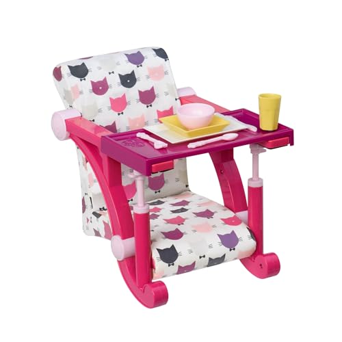 Our Generation – 18-inch Doll Accessories – Toy High Chair – Booster Seat – Pretend Play – Kids Ages 3 and Up – Let's Hang Clip-On Chair - Cat Print Our Generation – 18-inch Doll Accessories – Toy High Chair – Booster Seat – Pretend Play – Kids Ages 3 and Up – Let's Hang Clip-On Chair - Cat Print von Our Generation