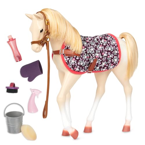 Our Generation – Spielzeug-Pferdchen – Pflegeset – Puppenzubehör (46 cm) – Fantasiespiel – Spielzeug für Kinder ab 3 Jahren – Palomino-Fohlen Our Generation – Spielzeug-Pferdchen – Pflegeset – Puppenzubehör (46 cm) – Fantasiespiel – Spielzeug für Kinder ab 3 Jahren – Palomino-Fohlen von Our Generation