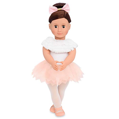 Our Generation – 46 cm Ballerina-Puppe – Braune Augen & brünettes Haar – Ballett-Outfit – Rollenspiel – Spielzeug für Kinder ab 3 Jahren – Valencia von Our Generation