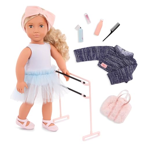 Our Generation – 46 cm Ballerina-Puppe mit Ballett-Outfit & Zubehör – Ballettstange, Kamm & Accessoires – Fantasiespiel – Prima Our Generation – 46 cm Ballerina-Puppe mit Ballett-Outfit & Zubehör – Ballettstange, Kamm & Accessoires – Fantasiespiel – Prima von Our Generation