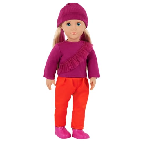 Our Generation – 46 cm Puppe – Lebensechte Blaue Augen & Blonde Haare – Outfit in Fuchsia und Orange – Rollenspiel – Spielzeug für Kinder ab 3 Jahren – Shay Our Generation – 46 cm Puppe – Lebensechte Blaue Augen & Blonde Haare – Outfit in Fuchsia und Orange – Rollenspiel – Spielzeug für Kinder ab 3 Jahren – Shay von Our Generation