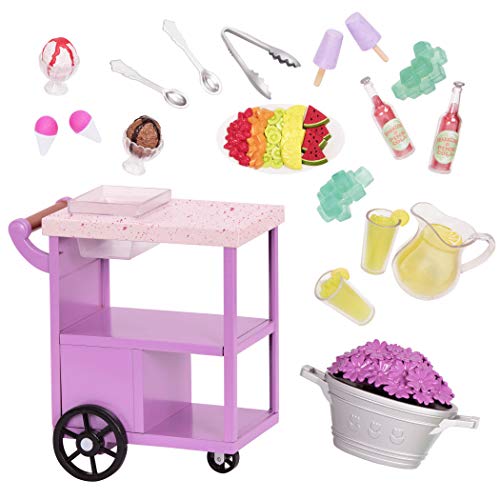 Our Generation – 46 cm Puppenzubehör – Spielzeug-Essen und Essenswagen – Rollender Imbisswagen – Puppenhausmöbel – Spielzeug für Kinder ab 3 Jahren – Patio Treats Trolley Our Generation – 46 cm Puppenzubehör – Spielzeug-Essen und Essenswagen – Rollender Imbisswagen – Puppenhausmöbel – Spielzeug für Kinder ab 3 Jahren – Patio Treats Trolley von Our Generation