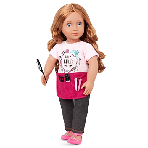 Our Generation BD31335Z Puppe Sabrina 46cm Stylistin mit Stylistenschürze, Puppenzubehör und gewelltes braunes Haar zum Frisieren – Kinder Spielzeug ab 3 Jahren - 45423 HCM Kinzel Our Generation BD31335Z Puppe Sabrina 46cm Stylistin mit Stylistenschürze, Puppenzubehör und gewelltes braunes Haar zum Frisieren – Kinder Spielzeug ab 3 Jahren - 45423 HCM Kinzel von Our Generation