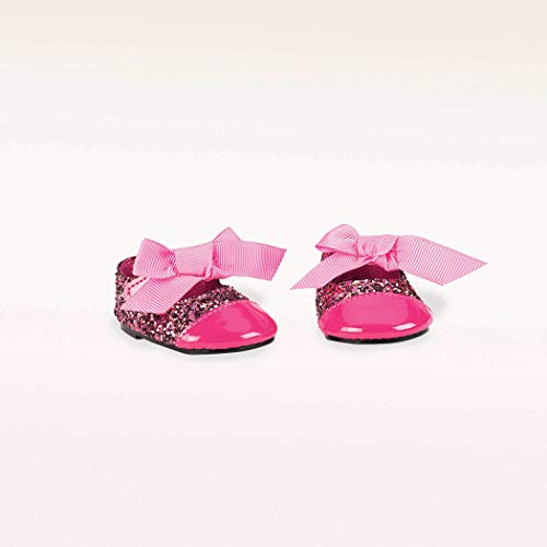 Our Generation BD37223Z Puppenschuhe Glitzer Schuh mit Schleife, Einfarbig von Our Generation