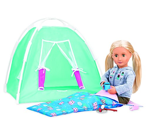 Our Generation – Camping-Set – Zelt & Schlafsack – 46 cm Puppenzubehör – Fantasiespiel – Spielzeug für Kinder ab 3 Jahren – Happy Camper Set Our Generation – Camping-Set – Zelt & Schlafsack – 46 cm Puppenzubehör – Fantasiespiel – Spielzeug für Kinder ab 3 Jahren – Happy Camper Set von Our Generation