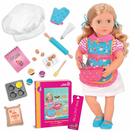 Our Generation – 46 cm Deluxe Puppe – Bäckerpuppe – Lebensechte grüne Augen – Spielzeug für Kinder ab 3 Jahren von Our Generation
