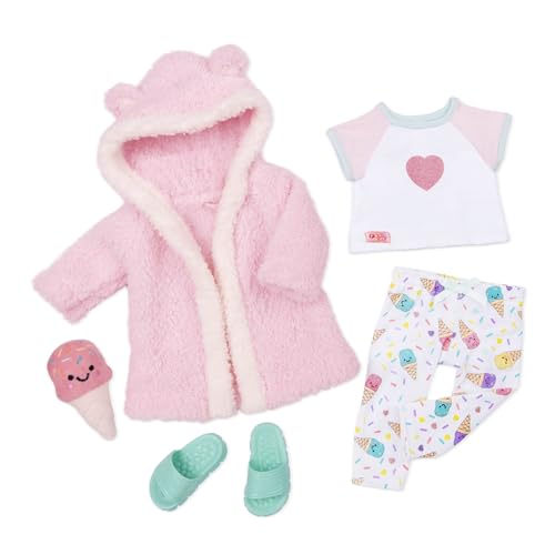 Our Generation – Eiscreme-Pyjama-Outfit – Bademantel-Accessoire – 46 cm Puppenkleidung – Fantasiespiel – Spielzeug für Kinder ab 3 Jahren – Eiscremeträume Our Generation – Eiscreme-Pyjama-Outfit – Bademantel-Accessoire – 46 cm Puppenkleidung – Fantasiespiel – Spielzeug für Kinder ab 3 Jahren – Eiscremeträume von Our Generation