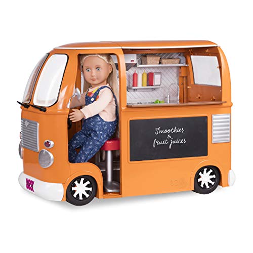 Our Generation - Foodtruck Imbisswagen orange für Puppe 46 cm (75 Teile) von Our Generation