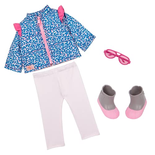 Our Generation Outfit Lovely Leopard | BD30481 | Stylisches Puppenkleidungs-Set mit Steppweste, Hose, Stiefeln & Sonnenbrille | Passend für 46 cm Puppen | ab 3 Jahren Our Generation Outfit Lovely Leopard | BD30481 | Stylisches Puppenkleidungs-Set mit Steppweste, Hose, Stiefeln & Sonnenbrille | Passend für 46 cm Puppen | ab 3 Jahren von Our Generation