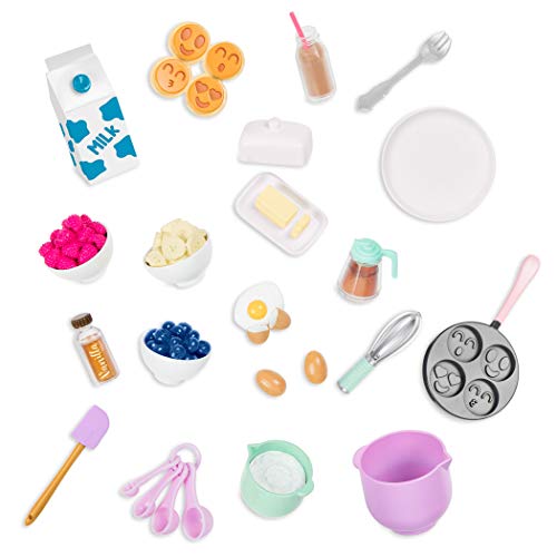 Our Generation – Pfannkuchen-Frühstücksset – Spielnahrung – Kochspielzeug – Puppenzubehör (46 cm) – Spielzeug für Kinder ab 3 Jahren – Wake Up to Flavor von Our Generation