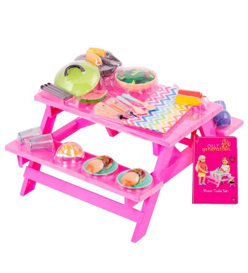 Our Generation Picnicbord m. Zubehör - Our Generation - One Size - Puppenzubehör Our Generation Picnicbord m. Zubehör - Our Generation - One Size - Puppenzubehör von Our Generation