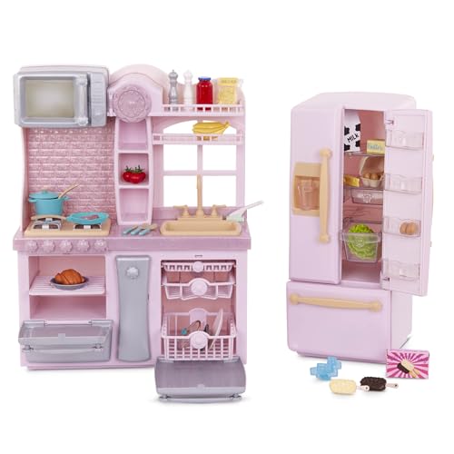 Our Generation – Pink Fridge & Home Kitchen Playset – Cooking & Pretend Food Items – 18-inch Doll Accessories – Imaginative Play – Toys for Kids Ages 3 & Up – Gourmet Kitchen Set Our Generation – Pink Fridge & Home Kitchen Playset – Cooking & Pretend Food Items – 18-inch Doll Accessories – Imaginative Play – Toys for Kids Ages 3 & Up – Gourmet Kitchen Set von Our Generation