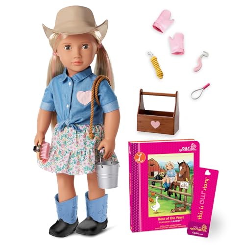 Our Generation – Posable 18-inch Cowgirl Doll – Western-Inspired Outfit & Horse Care Accessories – Pretend Play – Toys for Kids Ages 3 Years Old & Up – Lainey Our Generation – Posable 18-inch Cowgirl Doll – Western-Inspired Outfit & Horse Care Accessories – Pretend Play – Toys for Kids Ages 3 Years Old & Up – Lainey von Our Generation