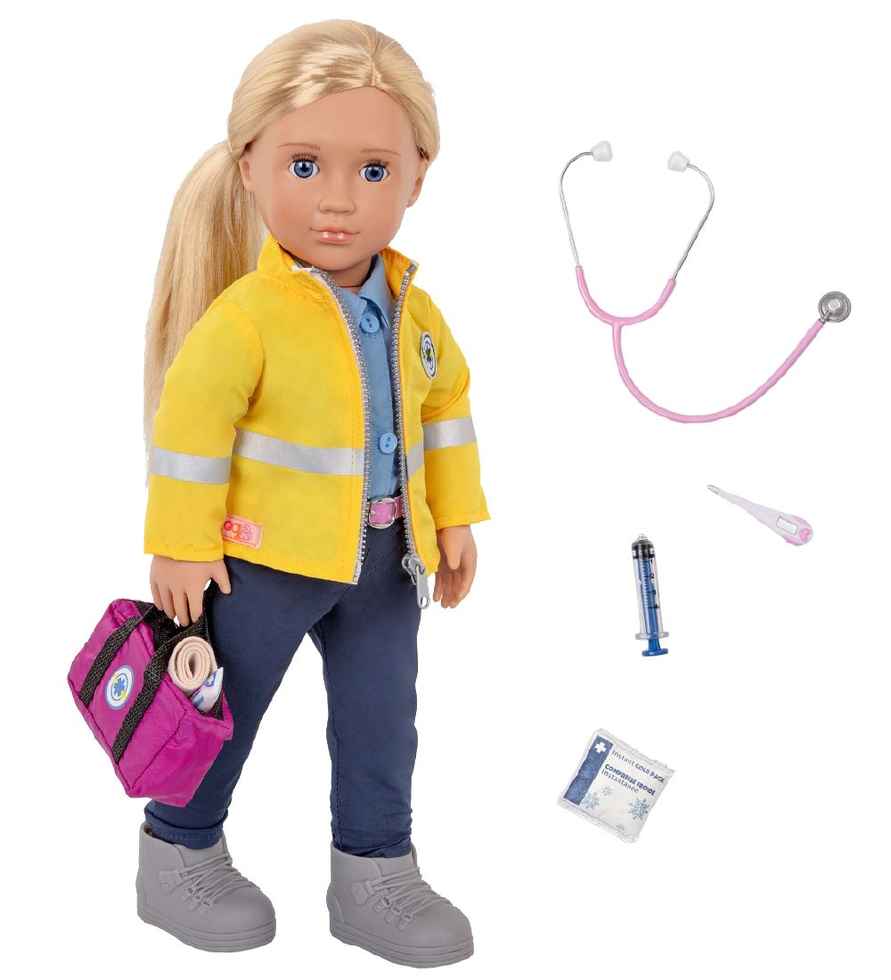 Our Generation Puppe - 46 cm - Kaylin - Krankenwagenfahrer - Our Generation - One Size - Puppen von Our Generation