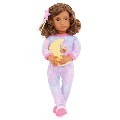 Our Generation Puppe 46 cm Luna mit Schlafanzug | braunes Haar und braune Augen | Spielpuppe Our Generation Puppe 46 cm Luna mit Schlafanzug | braunes Haar und braune Augen | Spielpuppe von Our Generation