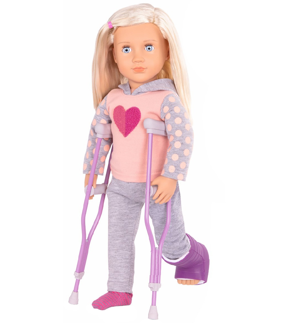 Our Generation Puppe - 46 cm - Martha auf Krücken - Our Generation - One Size - Puppen Our Generation Puppe - 46 cm - Martha auf Krücken - Our Generation - One Size - Puppen von Our Generation