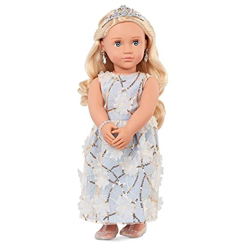 Our Generation Puppe Ellory 46cm | BD31346 | Mit Diadem, Ohrringen, Armband & geblümtem Kleid | Hübsche Blaue Schlafaugen & langem Blondem Haar | Empfohlen ab 3 Jahren Our Generation Puppe Ellory 46cm | BD31346 | Mit Diadem, Ohrringen, Armband & geblümtem Kleid | Hübsche Blaue Schlafaugen & langem Blondem Haar | Empfohlen ab 3 Jahren von Our Generation