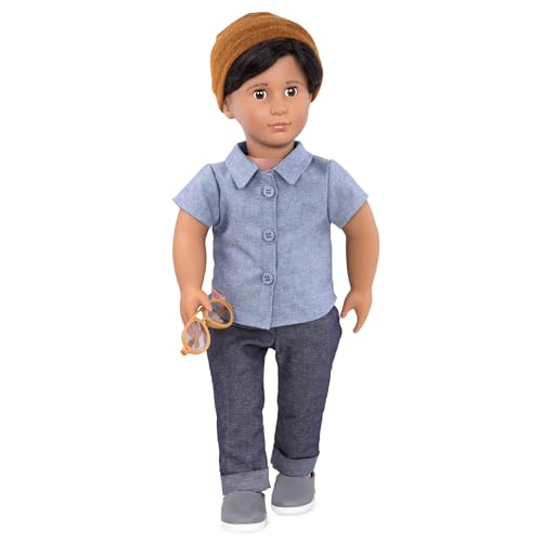 Our Generation – 46 cm Junge Puppe – Schwarzes Haar & braune Augen – Puppenkleidung im Denim-Stil – Fantasiespiel – Spielzeug für Kinder ab 3 Jahren – Franco Our Generation – 46 cm Junge Puppe – Schwarzes Haar & braune Augen – Puppenkleidung im Denim-Stil – Fantasiespiel – Spielzeug für Kinder ab 3 Jahren – Franco von Our Generation