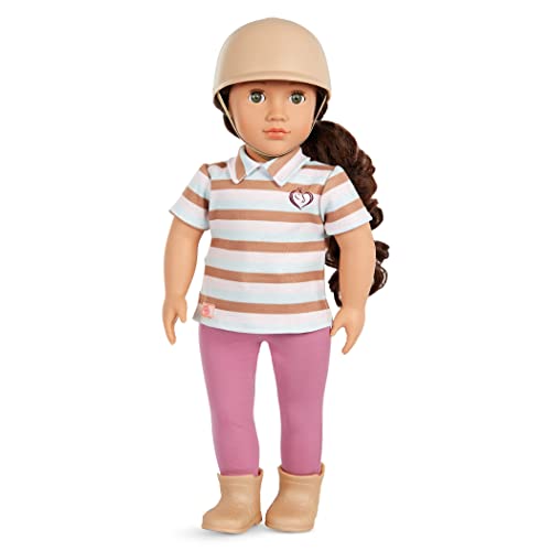 Our Generation - 46 cm Reitpuppe - Puppenkleidung zum Reiten - Fantasiespiel - Spielezug für Kinder ab 3 Jahren (Aydan) von Our Generation