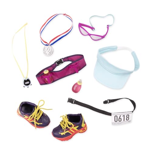 Our Generation – Sportoutfit – Sportzubehör-Set – 46 cm Puppenkleidung – Fantasiespiel – Spielzeug für Kinder ab 3 Jahren – Run for Fun! Our Generation – Sportoutfit – Sportzubehör-Set – 46 cm Puppenkleidung – Fantasiespiel – Spielzeug für Kinder ab 3 Jahren – Run for Fun! von Our Generation