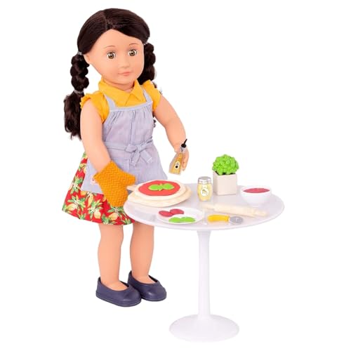 Our Generation – Pizza-Set für Puppen – Spielzeug-Essen – Zubehör zum Pizza backen – für 46 cm Puppen – Spielzeug für Kinder ab 3 Jahren – Tasty Toppings von Our Generation