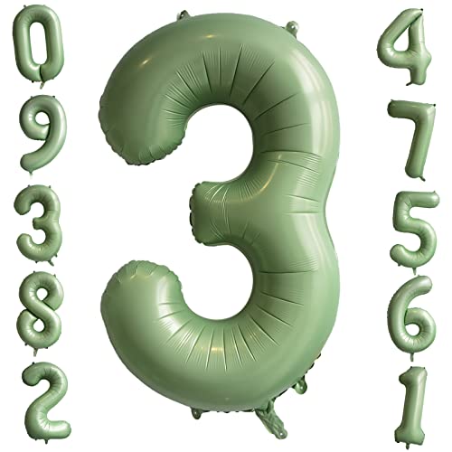 40 Zoll Salbei Grün Zahl 3 Ballon Giant Helium Folie Zahl Ballons Große Geburtstag Ballons Alter Ballon Olivgrün Digital Ballon für Jungen Mädchen Geburtstag Jahrestag Graduierung Party Dekorationen 40 Zoll Salbei Grün Zahl 3 Ballon Giant Helium Folie Zahl Ballons Große Geburtstag Ballons Alter Ballon Olivgrün Digital Ballon für Jungen Mädchen Geburtstag Jahrestag Graduierung Party Dekorationen von Ousuga