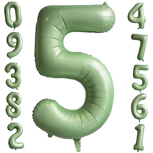 40 Zoll Salbei Grün Zahl 5 Ballon Giant Helium Folie Zahl Ballons Große Geburtstag Ballons Alter Ballon Olivgrün Digital Ballon für Jungen Mädchen Geburtstag Jahrestag Graduierung Party Dekorationen 40 Zoll Salbei Grün Zahl 5 Ballon Giant Helium Folie Zahl Ballons Große Geburtstag Ballons Alter Ballon Olivgrün Digital Ballon für Jungen Mädchen Geburtstag Jahrestag Graduierung Party Dekorationen von Ousuga