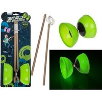 Diabolo mit 2 Holzstäben Glow in the Dark von Out Of The Blue Kg