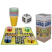 Trinkspiel Ludo mit Spielbrett 90x90cm von Out Of The Blue Kg