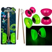 Diabolo mit 2 Holzstäben Glow in the Dark Diabolo mit 2 Holzstäben Glow in the Dark von Out Of The Blue