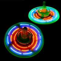 LED-Kreisel mit tollem Lichtspiel, absolutes Highlight mit Knopf, 4cm von Out of the blue KG