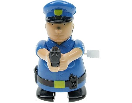 Out of The Blue 60/0074 - Aufziehfahrzeug Polizist, Schreibwaren von Out of the blue