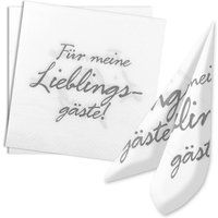 Servietten "Für meine Lieblingsgäste" 20 Stk, 33cm von Out of the blue KG